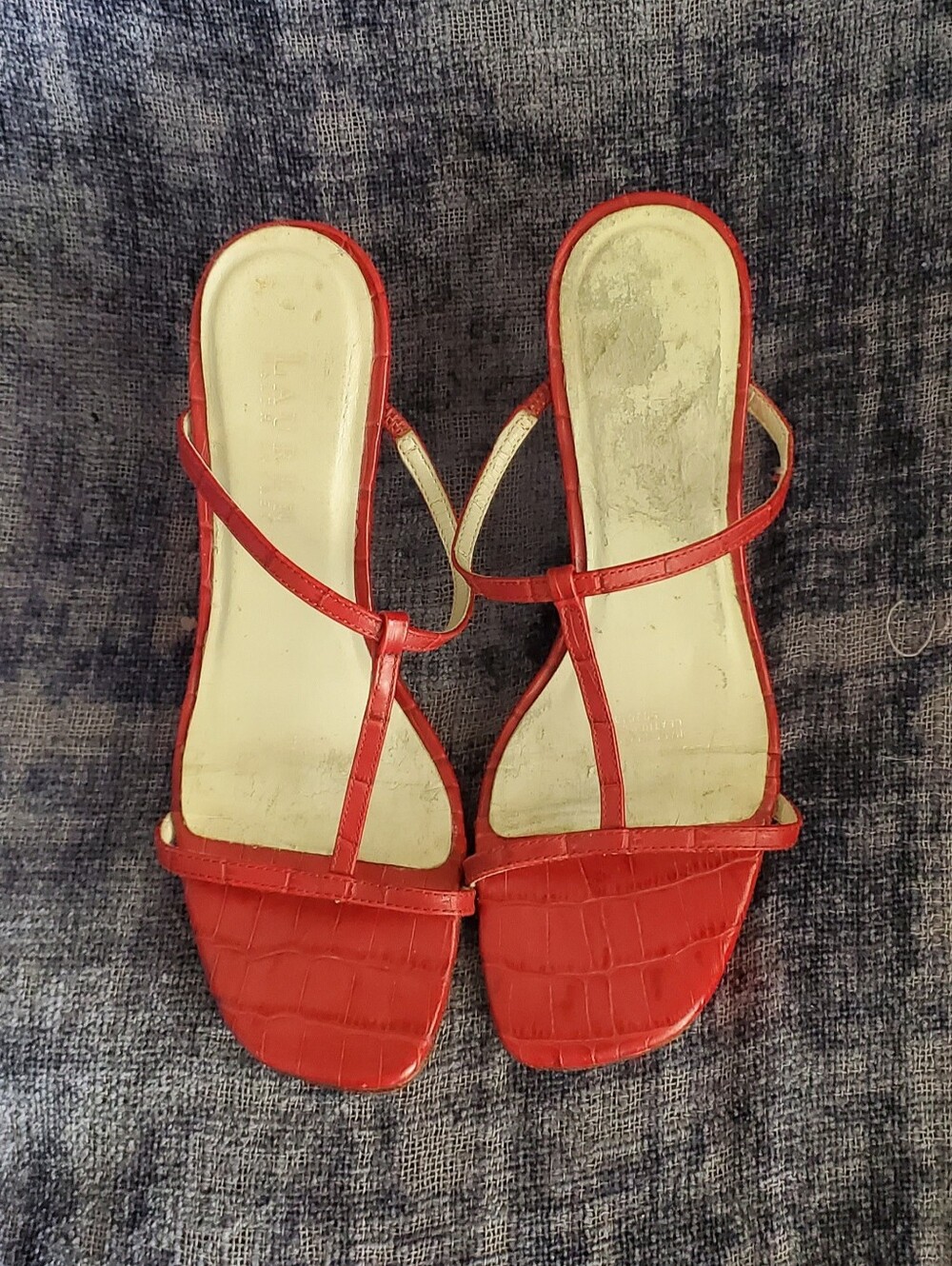 Ralph Lauren Red Leather Heel